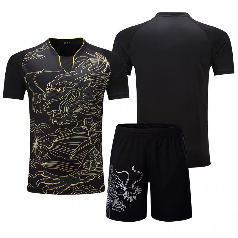 Table Tennis Zhang Jike - Dragon Chinese Table Tennis Jerseys For
