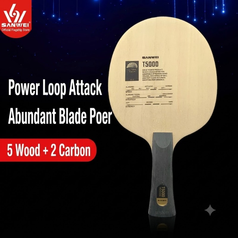 1pcs SANWEI T5000 Table Tennis - Table Tennis Viscaria ulasan dan harga