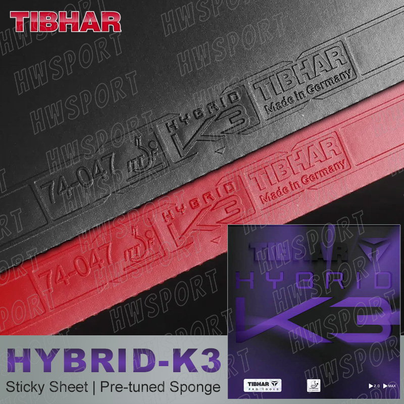 TIBHAR HYBRID K3 Table Tennis  - Table Tennis Hybrid Rubbers ulasan dan harga