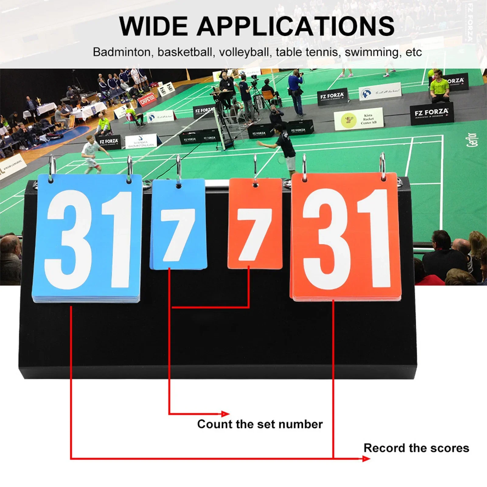 4 Digit Sports Competition Sco - Table Tennis Scoreboard ulasan dan harga