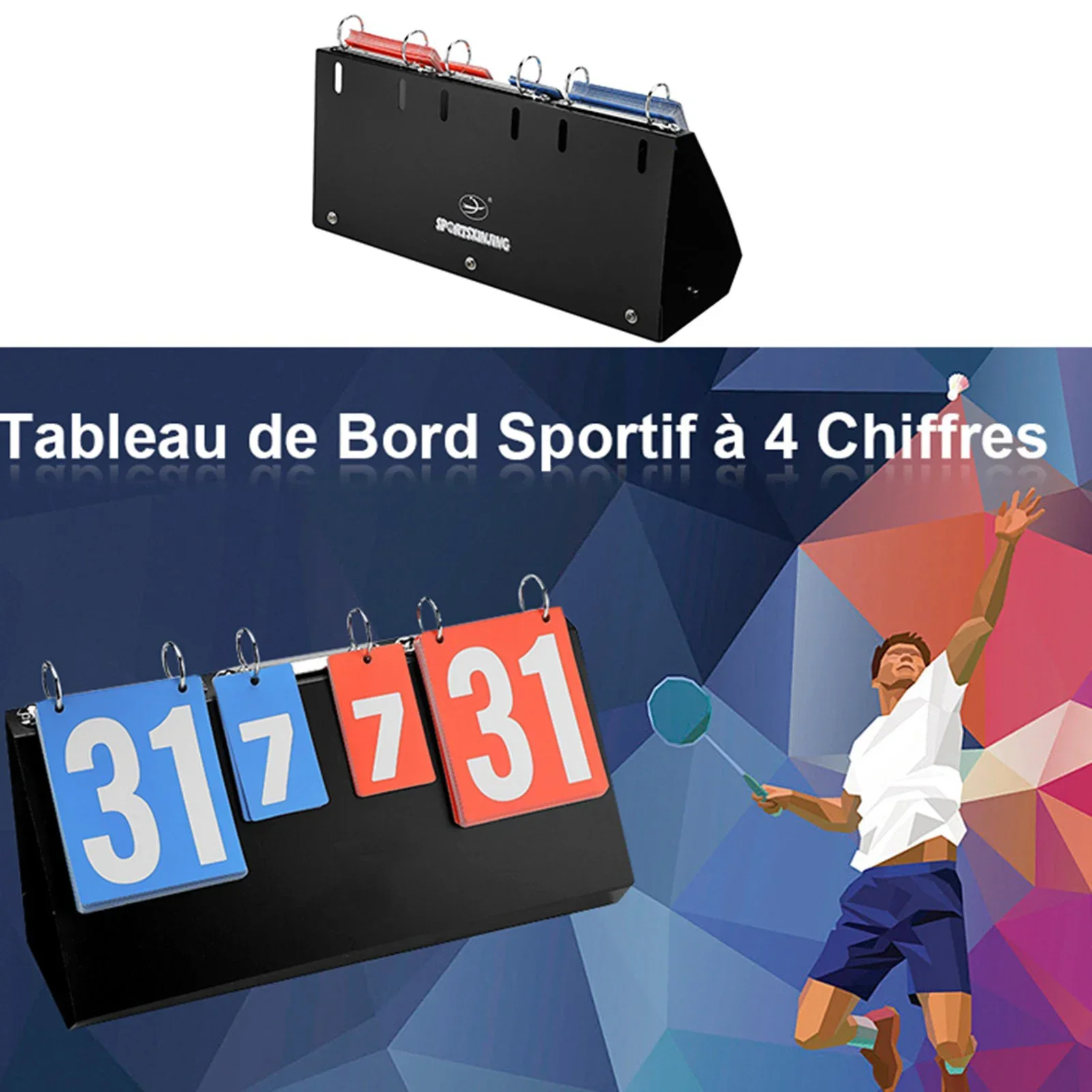 4 Digit Sports Competition Sco - Table Tennis Scoreboard ulasan dan harga