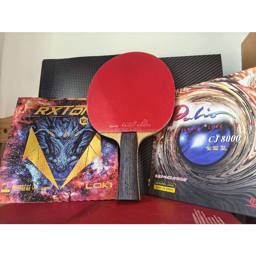 LOKI Kylin K6 Carbon Table Ten - Table Tennis Custom Bat ulasan dan harga