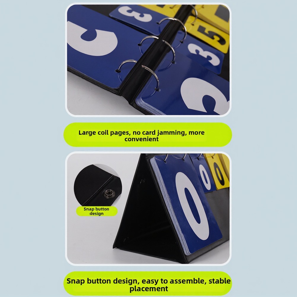 Black blue yellow Flip Scorebo - Table Tennis Scoreboard ulasan dan harga