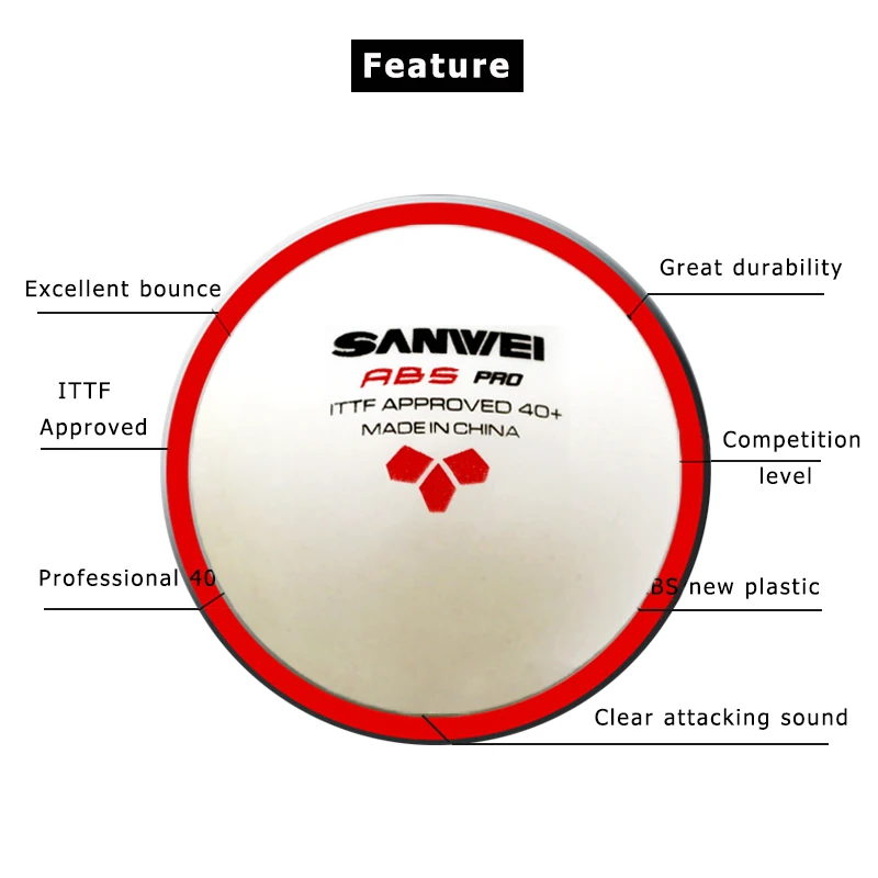 3Stars SANWEI ABS PRO 40+ Tabl - Table Tennis Pro ulasan dan harga