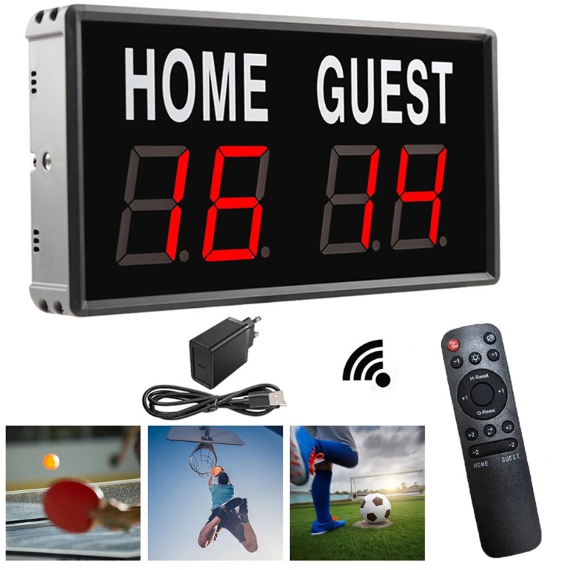 4-Digit LED Electronic Scorebo - Table Tennis Scoreboard ulasan dan harga