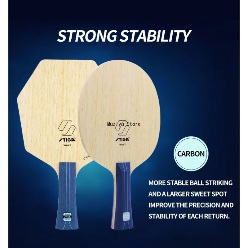 Original STIGA Wavy Ultra Fibr - Table Tennis Viscaria ulasan dan harga