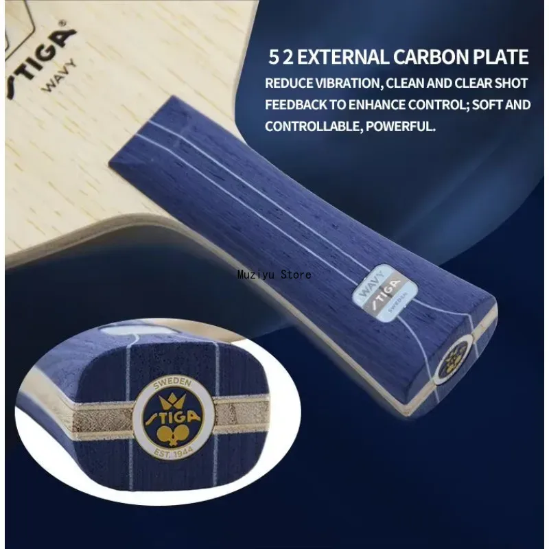 Original STIGA Wavy Ultra Fibr - Table Tennis Viscaria ulasan dan harga