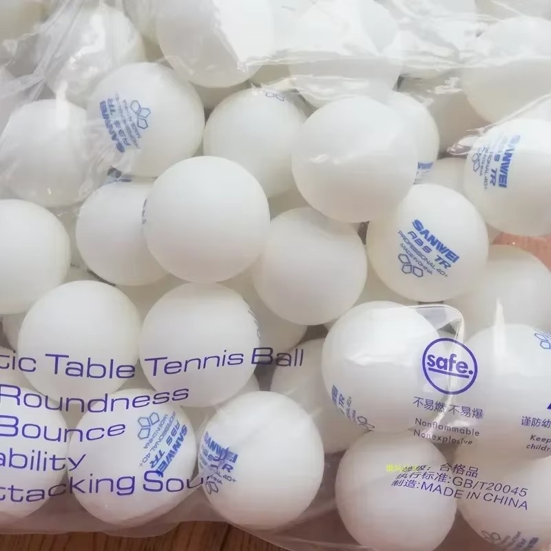 50/100pcs SANWEI TR 3 Star Tab - Table Tennis Ball ulasan dan harga